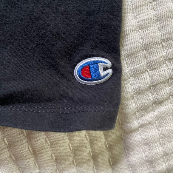 Champion Black Tee with Multicolor Graphic - Picture 5 of 7